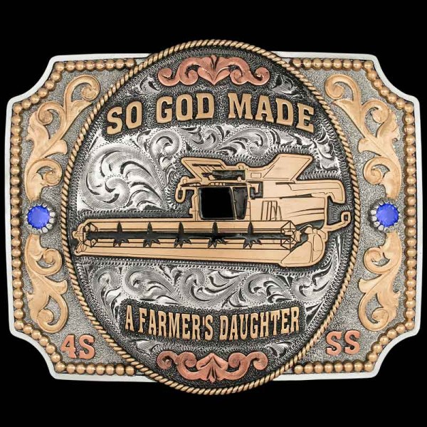 The College Station Belt Buckle puts a unique twist on traditional western buckle designs with modern customizations. Customize this unique shape belt buckle today! 